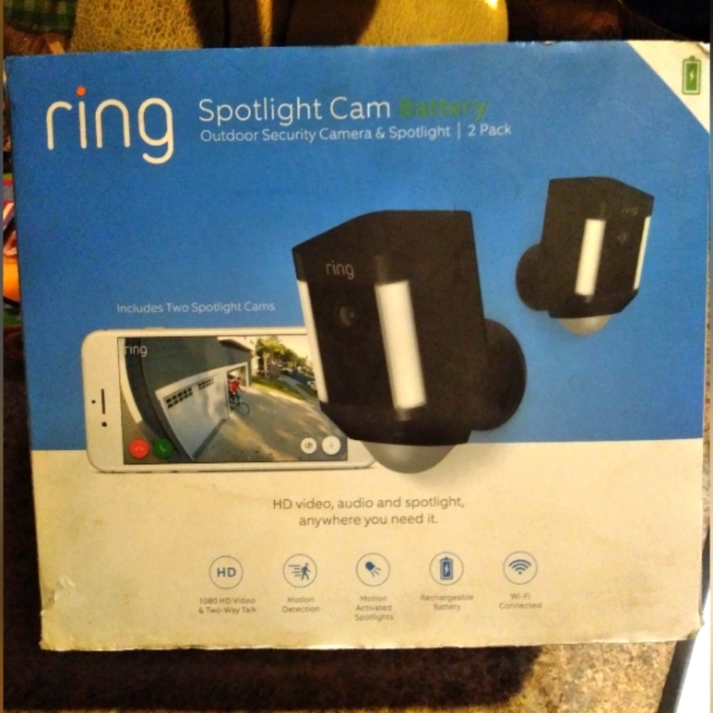 Ring 2 Pack Wireless HD Spotlight Cameras